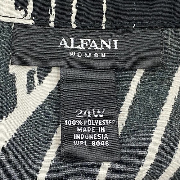 ALFANI Woman Printed Mini Shift Dress Size 24W - Picture 11 of 14